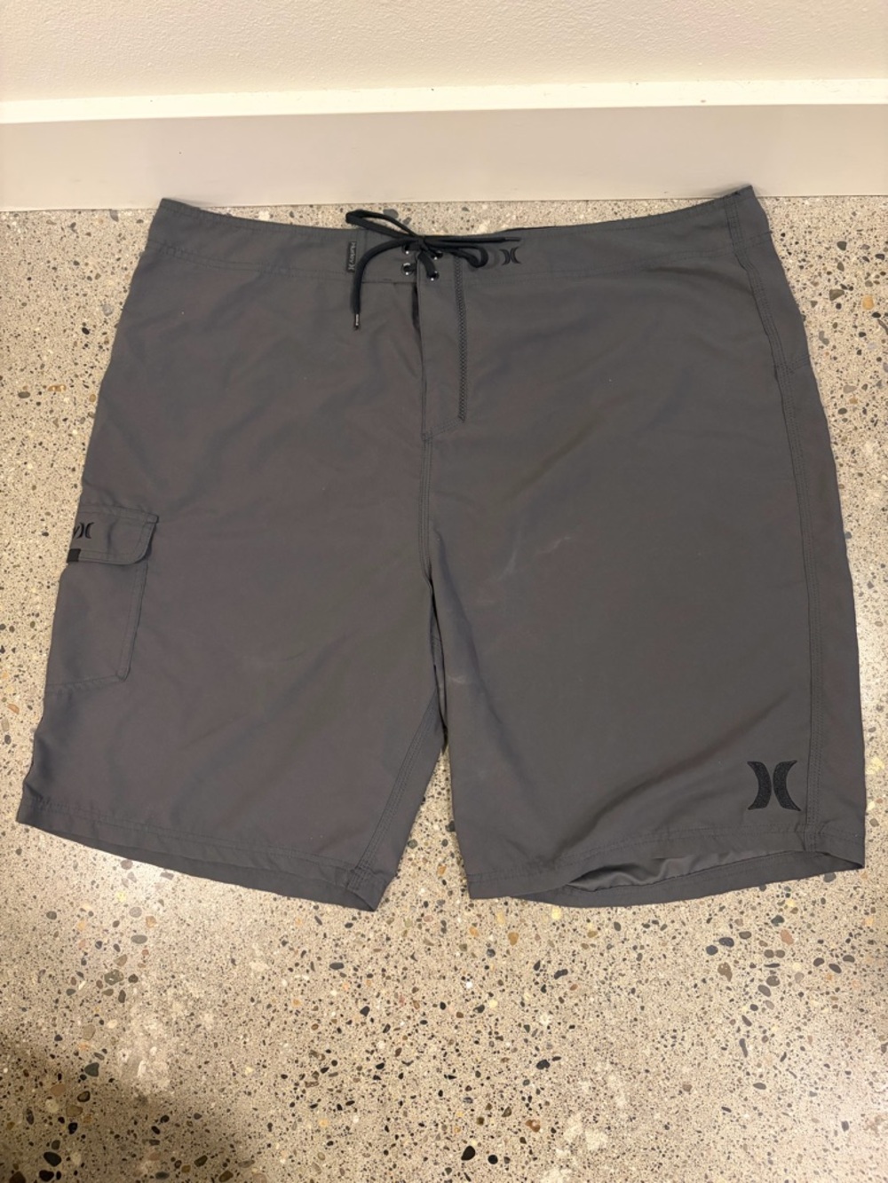 Hurley Men's Charcoal Gray Board Shorts